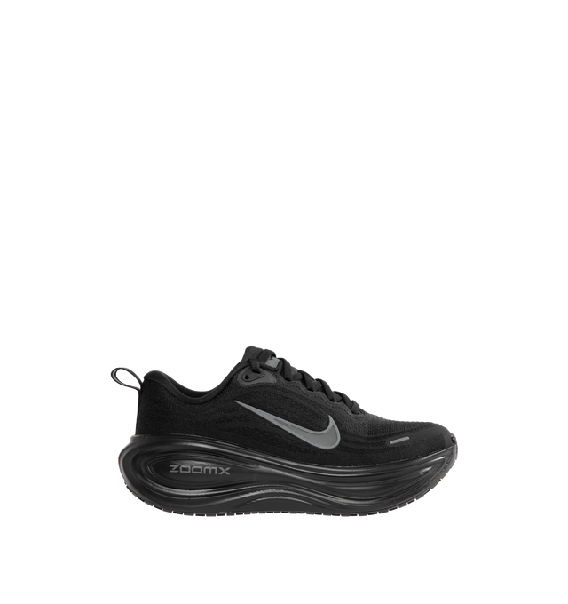 Image 1 of 5 - BLACK - NIKE Vomero Plus Sneaker featuring ultra-responsive ZoomX foam midsole, engineered mesh upper, high-abrasion rubber outsole and reflective details.