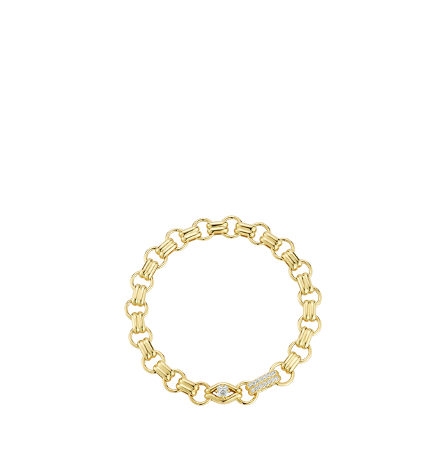 Image 1 of 2 - GOLD - JEMMA WYNNE FORME Diamond Link Bracelet featuring 18k Gold and 0.55cts Diamonds. Hirshleifers offers a range of pieces from this collection in-store. For personal consultation and detailed information about jewelry, please contact our dedicated stylist team at personalshopping@hirshleifers.com.This item may be restricted for online purchase to international clients. For assistance purchasing this item please contact our dedicated stylist team at personalshopping@hirshleifers.com.