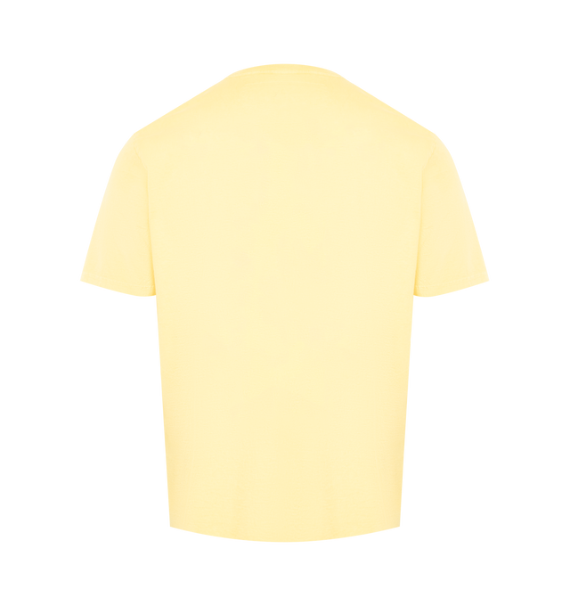 Image 2 of 2 - YELLOW - ONE OF THESE DAYS Could Only Remember T-Shirt featuring a ribbed crewneck, short sleeves and screen-printed graphics on front. 100% cotton.