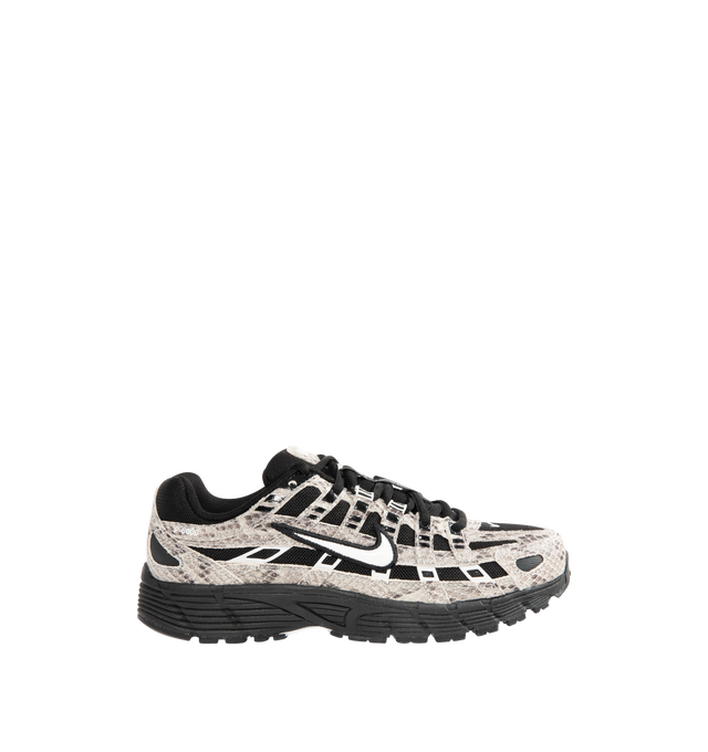 Image 1 of 5 - BLACK - NIKE P-6000 SE Sneaker featuring textile upper with suede leather overlays, lace up closure, foam midsole and rubber outsole.
