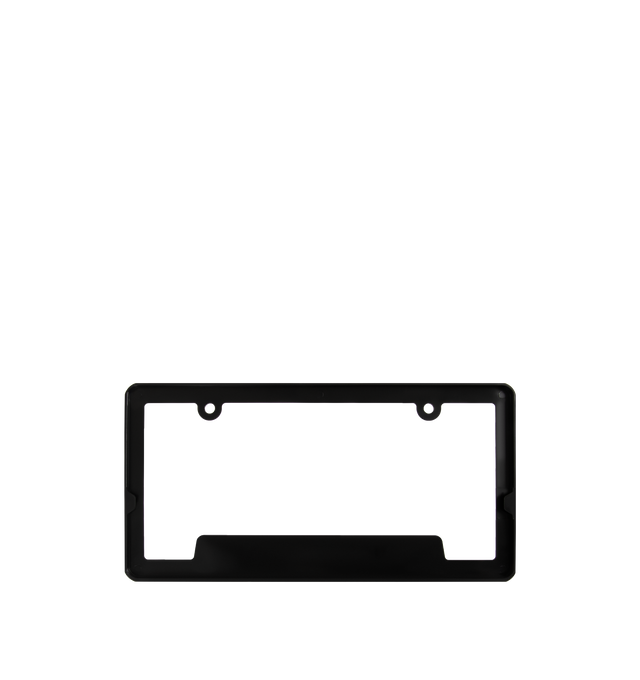 Image 2 of 2 - BLACK - PLEASURES Follow License Plate Frame featuring universal sizing to fit any U.S. issued license plate.