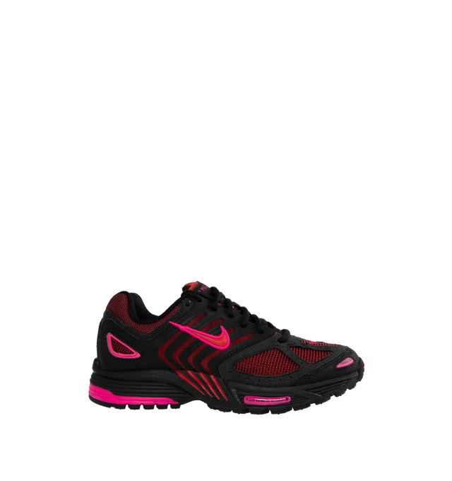 Image 1 of 5 - BLACK - NIKE Peg 2K5 Running Shoe featuring cushy collar, rubber tread, lace-up style, textile and synthetic upper/synthetic lining and sole. 