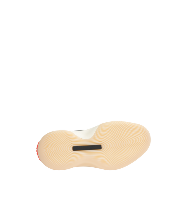 Image 4 of 5 - BLACK - ADIDAS Fear of God Athletics II Basketball Sneaker featuring synthetic upper, monofilament stripe panels, adidas branded TPU heel spoiler, TPU shank for spring and propulsion, lightstrike midsole, semi-translucent rubber outsole, adidas logo embossed on toe and Fear of God logo on black bar.