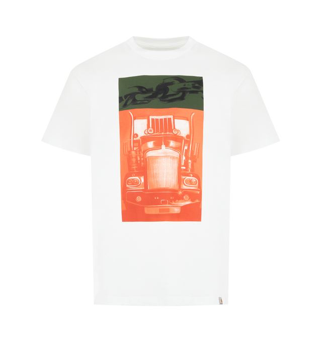 Image 1 of 2 - WHITE - CARHARTT WIP Sean Hamilton 01 T-Shirt featuring a loose fit, a midweight organic cotton jersey, graphic prints on the front and back, woven Square Label, short sleeves and crew neck. 100% cotton.