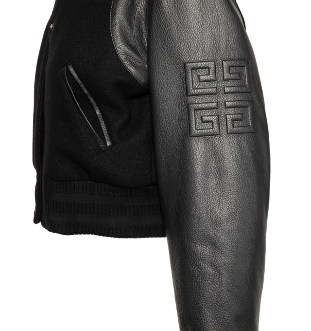 CROPPED VARSITY JACKET