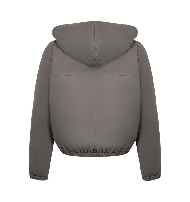 Image 3 of 4 - GREY - DRKSHDW Sealed Winbreaker Jacket featuring padded finish, hood, front zip fastening, long sleeves, side snap-button pockets and elasticated trims. 100% polyester. Padding: 100% nylon.