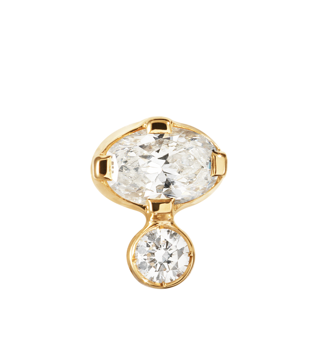 Image 2 of 2 - GOLD - SOPHIE BILLE BRAHE Sky Single Earring featuring 18K recycled YG TW.VVS diamonds 0.22 ct and butterfly lock for pierced ears.