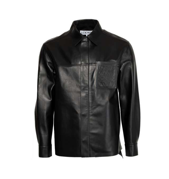 ZIP-UP OVERSHIRT IN NAPPA LAMBSKIN (MENS)