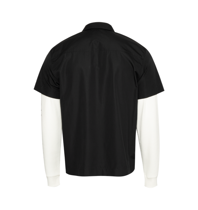 SHIRT WITH JERSEY PRINT SLEEVES (MENS)