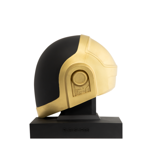 Image 4 of 4 - MULTI - PLEASURES X DAFT PUNK Helmets Bookend featuring hand sculpted mold, hand finished and painted. 9" x 9" x 4". 100% resin.