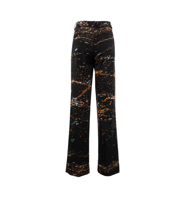 Image 2 of 3 - BLACK - Libertine Lax Baggy Trousers have a relaxed fit with a pleated front, and button and zipper closure. 88% wool, 9% polyamide, 3% elastane. Made in USA.