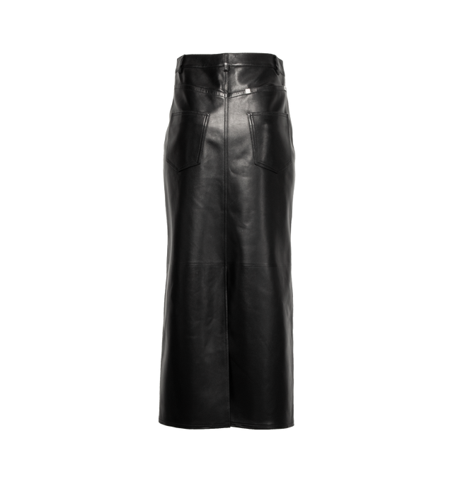 LEATHER MAXI SKIRT
