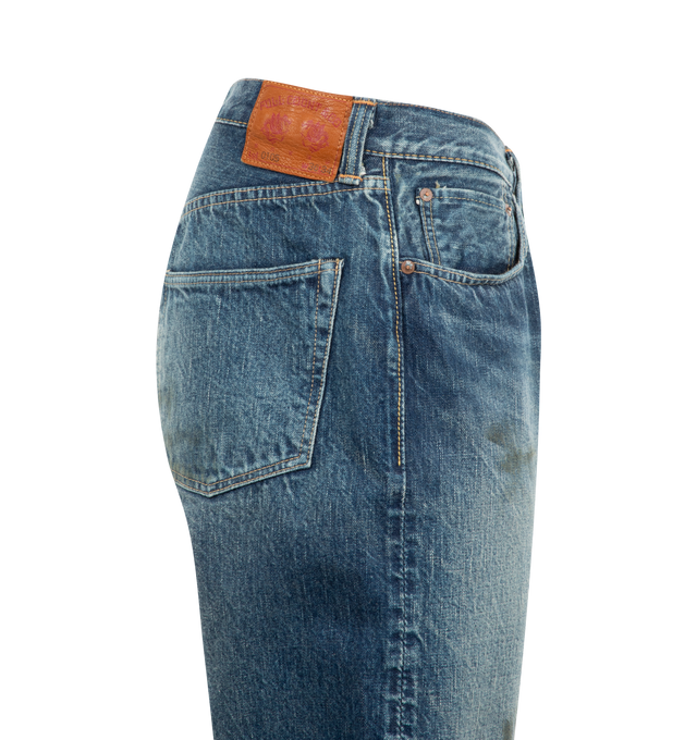 Image 3 of 3 - BLUE - Full Count More Than Real Denim have a 0105 wide silhouette. 100% Zimbabwean cotton. Made in Japan.