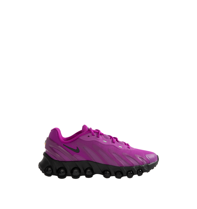 Image 1 of 5 - PURPLE - NIKE Air Max DN8 Sneaker featuring signature Air Max cushioning, breathable materials for all-day support, lace up closure and rubber sole.