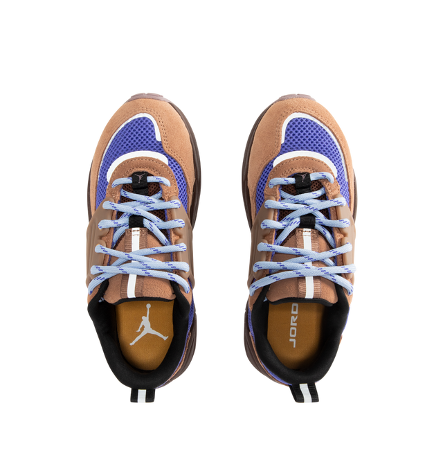 Image 5 of 5 - BROWN - JORDAN Trunner O/S Sneaker featuring Jordan logo on the sole, velcro closure, synthetic upper, rounded toe, heel and tongue pull tab and rubber outsole.