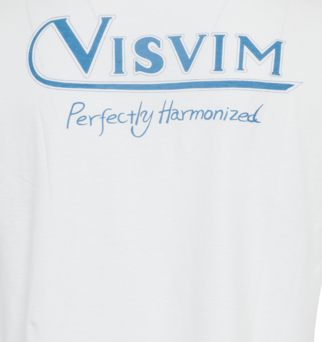 Image 4 of 4 - WHITE - VISVIM P.H.V. Tee featuring crewneck, short sleeves, logo on front and back. 83% cotton, 17% nylon.  