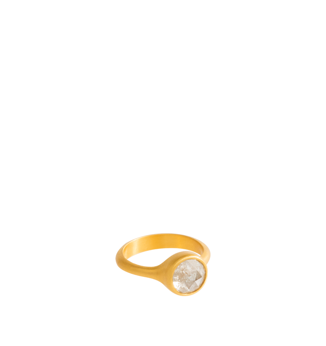 Image 1 of 1 - GOLD - Eli Halili Diamond Ring is handcrafted in 22K gold and features a 2.73-carat round rose-cut diamond, showcasing the stone's distinctive faceting and natural brilliance. Designed with Eli Halili's signature artisanal approach, this one-of-a-kind fine jewelry ring pairs the substantial diamond with the warmth and organic character of high-karat gold for a timeless, distinctive aesthetic. Main Material: 22K Gold. Gemstone: 2.73 CT Diamond. Cut: Round Rose Cut. For personal consultation an