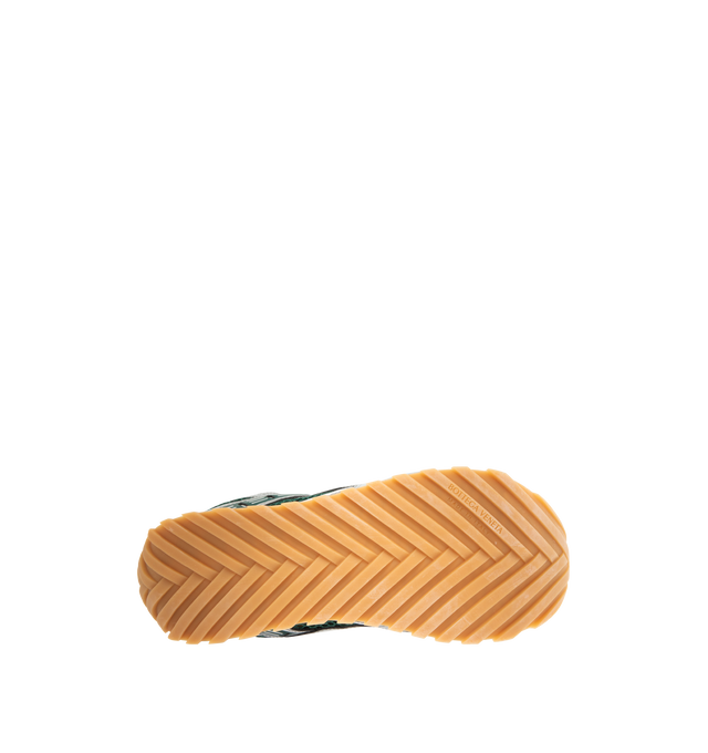 Image 4 of 5 - GREY - BOTTEGA VENETA Sneakers featuring mechanical textile upper, rubber sole, lace-up front, padded collar and tongue with Bottega Venneta logo detail at tongue. Made in Italy.