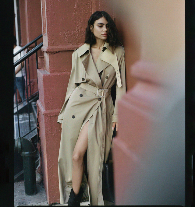 LONG TRENCH COAT (WOMENS)