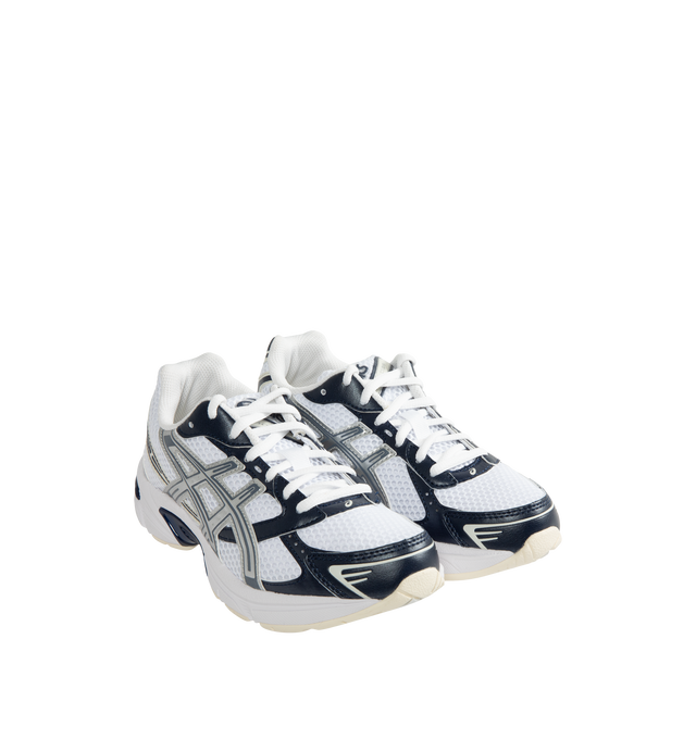 Image 2 of 5 - WHITE - Asics GEL-1130 Sportstyle Retro Sneaker featuring late 2000s runner aesthetic reimagined with overlays and breathable mesh underlays, GEL technology cushioning for excellent shock absorption. Imported from Cambodia.