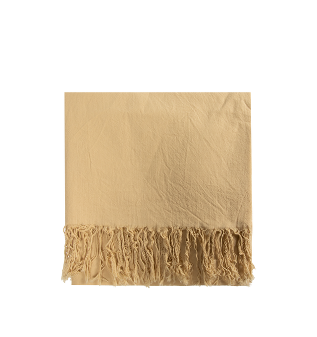 Image 1 of 2 - BROWN - THE ROW Parla Scarf featuring long lightweight scarf in cotton with fringed finish. 100% cotton. Made in Italy.