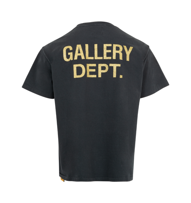 Image 2 of 2 - GREY - GALLERY DEPT. Night Of The Living Dead Tee featuring relaxed 90's fit, short sleeves, front graphic and GD ENGLISH logotype in gold glitter on the back. 100% cotton.