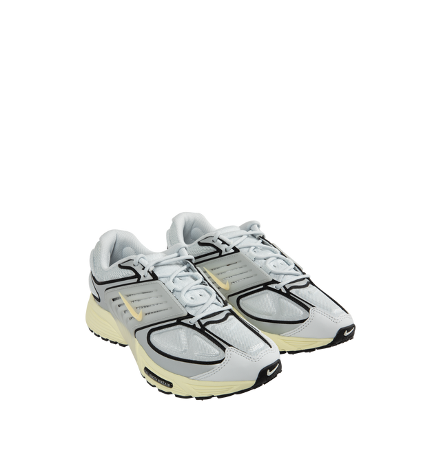 Image 2 of 5 - GREY - Air Pegasus Wave Sneaker featuring upper that combines mesh, textile and leather for a layered look, Nike Air technology absorbs impact for cushioning and rubber outsole adds grip and durability.