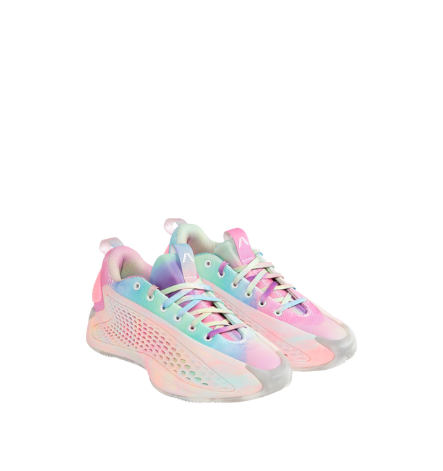 Image 2 of 5 - PINK - ADIDAS Anthony Edwards 1 Low Shoes featuring regular fit, BOOST midsole, lightstrike cushioning and herringbone outsole.