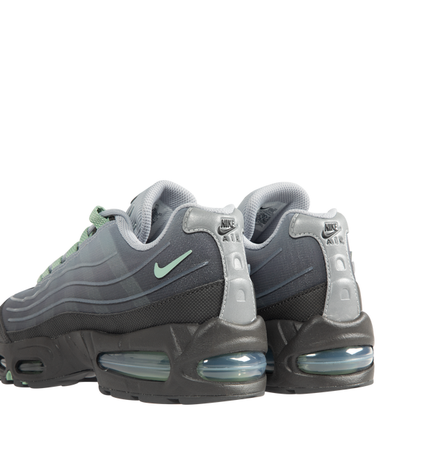 Image 3 of 5 - GREY - NIKE Air Max Big Bubble Sneaker featuring upper that mixes textiles for a layered look, visible Max Air cushioning, flex grooves in the midsole and outsole, foam midsole and rubber outsole.
