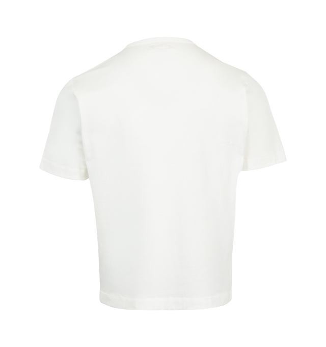 Image 2 of 2 - WHITE - MERZ B. SCHWANEN Sturdy Jersey T-Shirt featuring classic fit with side seams, cropped, triangular underarm inserts, crew neck and short sleeves. 100% organic cotton. Made in Germany.
