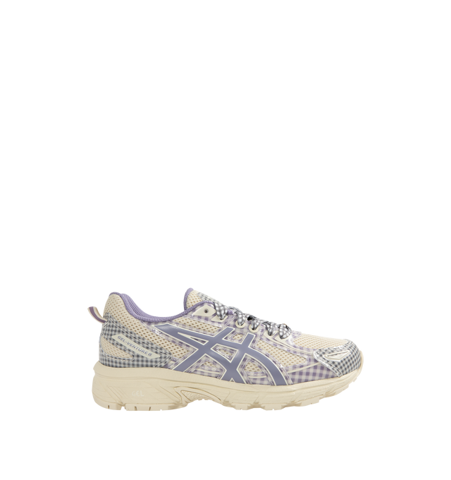 Image 1 of 5 - WHITE - ASICS STORY MFG x GEL-VENTURE 6 featuring a trail-specific outsole and high-abrasion rubber, rearfoot GEL cushioning and removable sockliner.