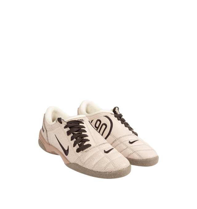 Image 2 of 5 - NEUTRAL - Nike Men's Total 90 Sneaker featuring quilted upper, asymmetrical lacing, flat rubber sole, the upper features Total 90 logos on each side, padded collar, foam midsole and rubber outsole.
