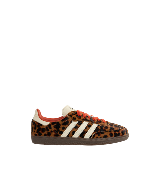 Image 1 of 5 - BROWN - ADIDAS Samba OG Sneaker featuring regular fit, lace closure, pony hair upper, synthetic lining and rubber outsole.