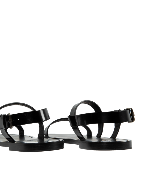 JEAN SANDALS IN GLAZED LEATHER (MENS)