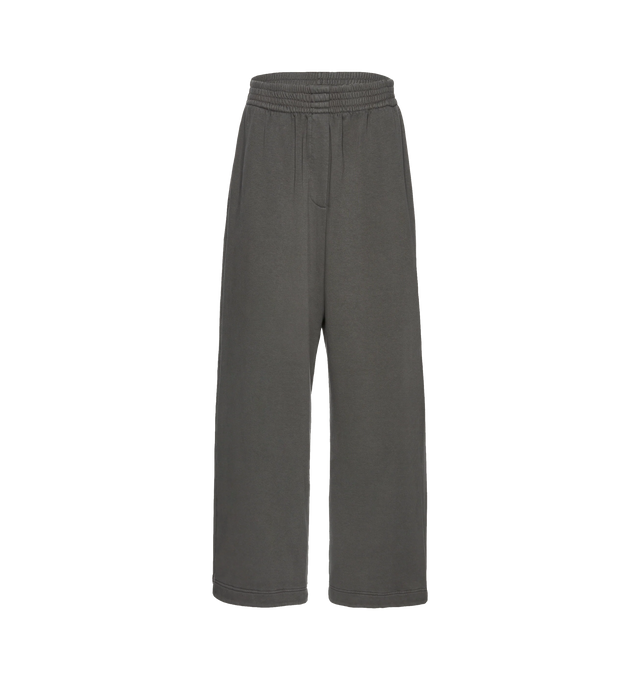 Image 1 of 2 - GREY - MAGDA BUTRYM Relaxed Sweatpant featuring oversized fit, made from luxurious Japanese cotton, wide leg, elastic waist and side pockets. 93% cotton, 7% polyamide.