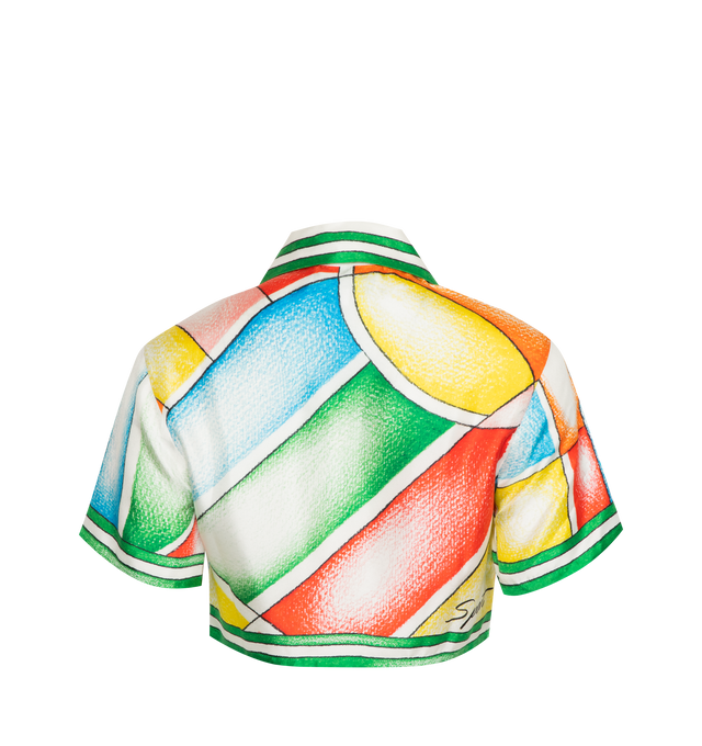 CUBAN COLLAR CROPPED SHIRT (WOMENS)