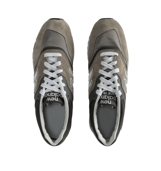 Image 5 of 5 - GREY - NEW BALANCE U997 Core Sneaker featuring ENCAP midsole cushioning, lightweight EVA foam cushioning in midsole and heel and durable blown rubber outsole. Suede overlays. Contains pig skin leather.