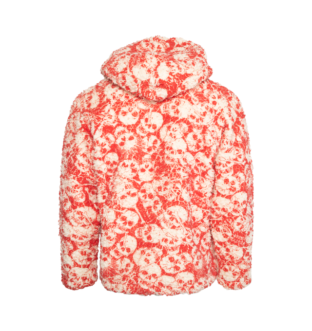 SKULL PRINT VINTAGE HOODIE