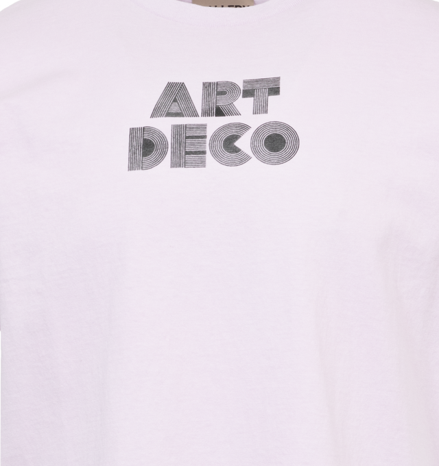 Image 3 of 4 - PURPLE - GALLERY DEPT. ART DECO TEE is made from cotton-jersey for a comfortable fit and is printed with a glittered logo across the back. 100% cotton. 