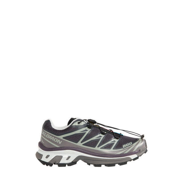 Image 1 of 5 - GREY - SALOMON SHOES XT-6 Sneakers featuring one pull tightening with Quicklace closure, abrasion resistant mesh, breathable lining, synthetic textile upper and rubber sole.