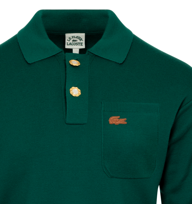 LACOSTE X LE FLEUR POLO SWEATER (UNISEX)