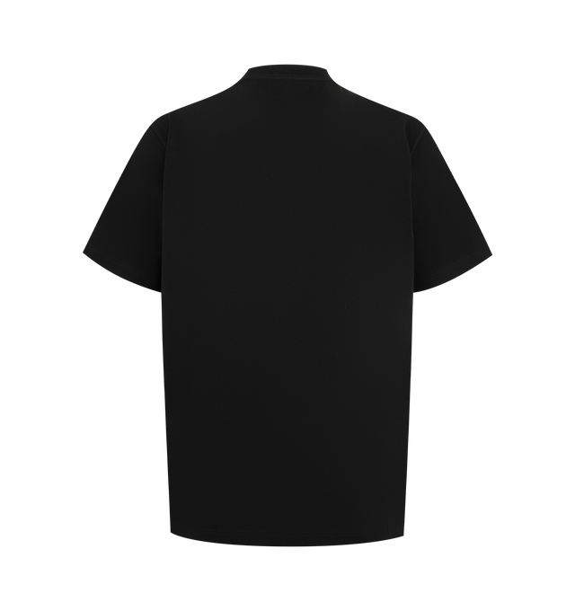 Image 2 of 2 - BLACK - THE ROW Maiko T-Shirt featuring crewneck t-shirt in cotton jersey with boxy fit and ribbed crewneck. 100% cotton. Made in Japan.