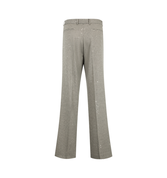 Image 2 of 3 - MULTI - Amiri Men's MA Sequin Trousers are crafted from a textured polyester blend with metallic fibers and feature a tailored silhouette with allover sequin embellishments. These designer trousers combine statement-making glamour with refined Italian craftsmanship for elevated evening wear. Main Material: 66% Polyester, 33% Viscose, 2% Metallic Fiber, 2% Elastane. Made in Italy.