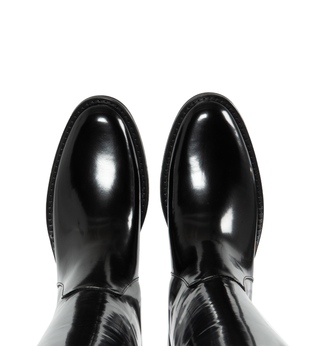 HUNT BOOTS IN GLAZED LEATHER (WOMENS)