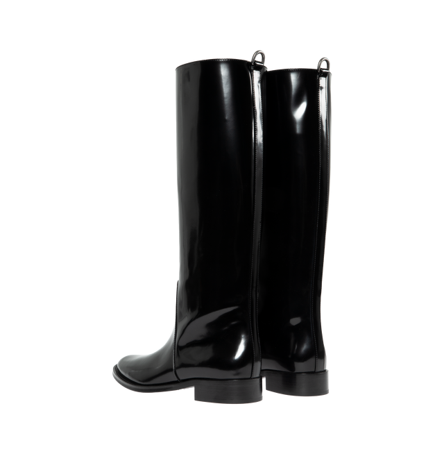HUNT BOOTS IN GLAZED LEATHER (WOMENS)
