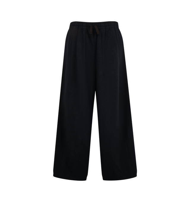 Image 1 of 3 - NAVY - Needles Men's H.D. Pant - Shrink Wool is crafted from shrink wool and features the brands signature H.D. silhouette with a voluminous, curved leg shape. Designed for a relaxed fit, these trousers combine tailored wool construction with exaggerated proportions for a distinctive profile. Main Material: Shrink Wool. Fit: Relaxed. Silhouette: H.D. Wide Leg. Made in Japan.