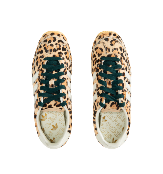 Image 5 of 5 - BROWN - ADIDAS Japan Sneaker featuring regular fit, lace closure, leather upper, textile sockliner, rubber outsole, double-stitched T-toe, COLD CEMENT construction and 3-Stripes branding.