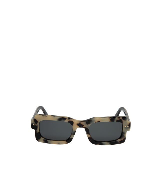 Image 1 of 3 - GREY - MARNI SUNGLASSES LAKE VOSTOK featuring gray lenses, integrated nose pads and ;ogo-engraved exposed core wire at temples. 