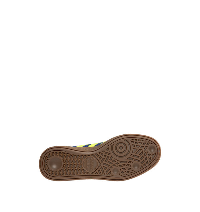 Image 4 of 5 - BLUE - ADIDAS Handball Spezial Sneakers featuring regular fit, lace closure, leather and synthetic upper, synthetic and textile lining and rubber outsole.