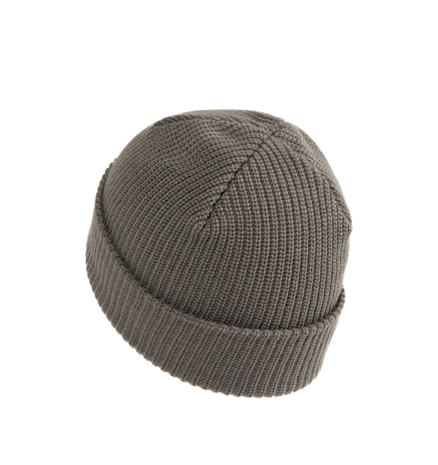 Image 2 of 2 - GREY - PLEASURES Zine Beanie featuring cuffed beanie, snug fit and stretchy ribbed stitches in soft, plush yarns. 100% acrylic.